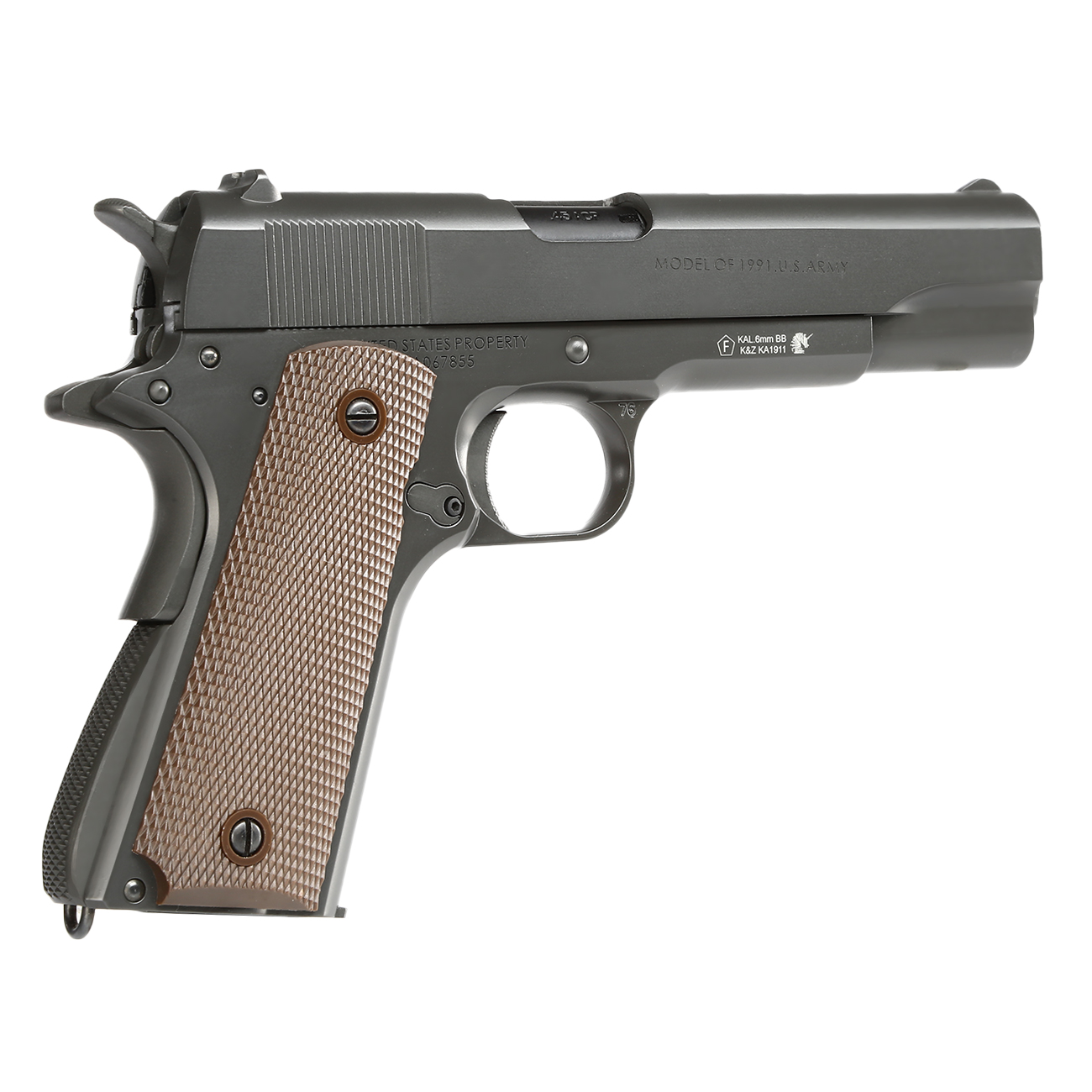 King Arms M1911-A1 Cal. 45 Vollmetall GBB 6mm BB Original-Grey Bild 4