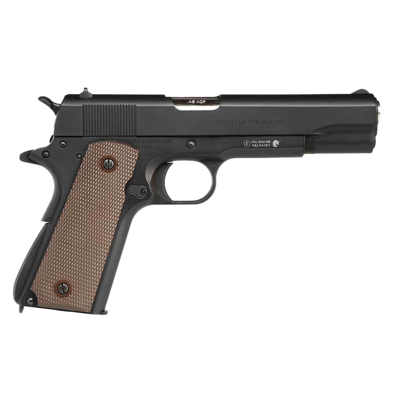 King Arms M1911-A1 Vollmetall GBB 6mm BB schwarz Bild 3