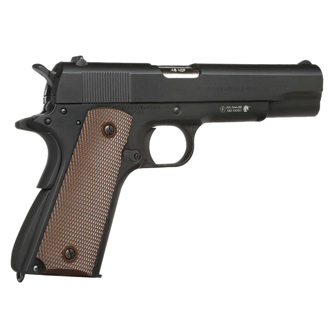 King Arms M1911-A1 Vollmetall GBB 6mm BB schwarz Bild 4