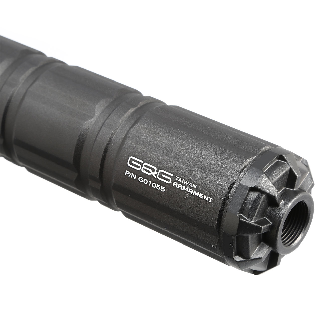 G&G GOMS MK3 Aluminium Tactical Silencer 210mm 14mm- schwarz Bild 5