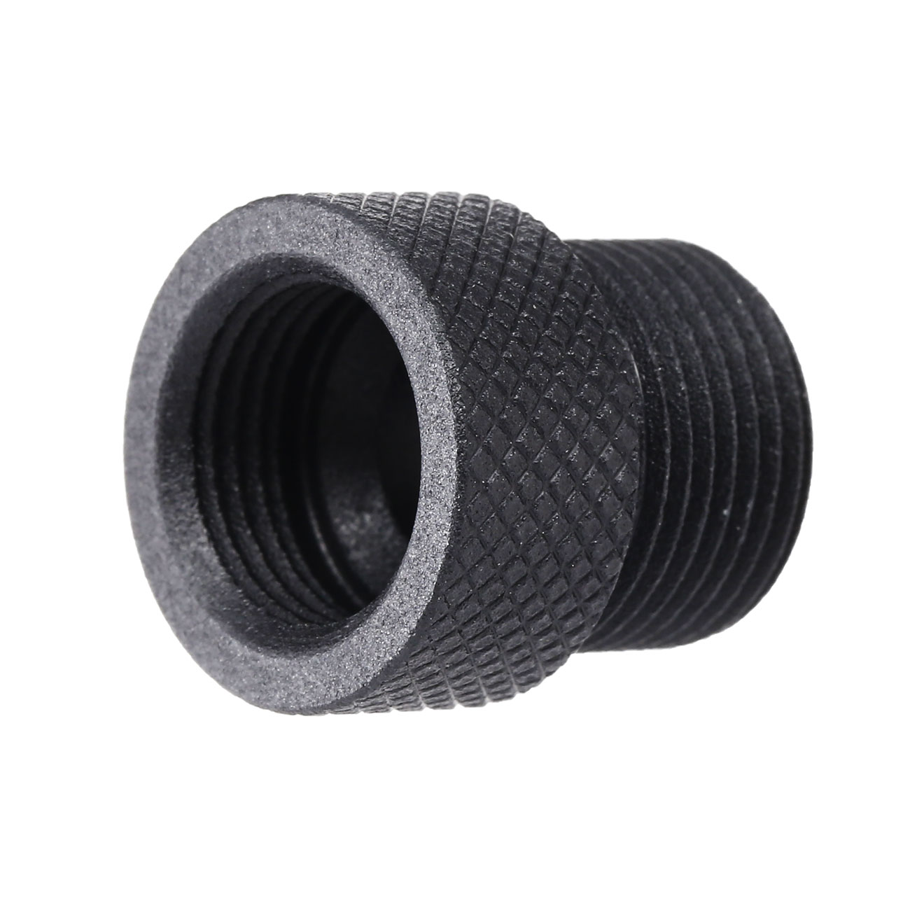 G&G Aluminium Silencer Adapter 12mm- Auen auf 14mm- Auen schwarz Bild 1