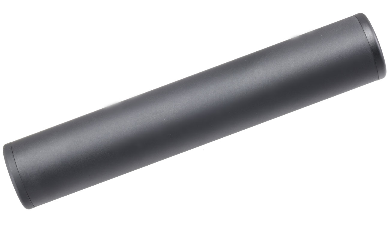 MET Aluminium Smooth Suppressor Silencer 190 x 35mm 14mm+ / 14mm- schwarz Bild 2