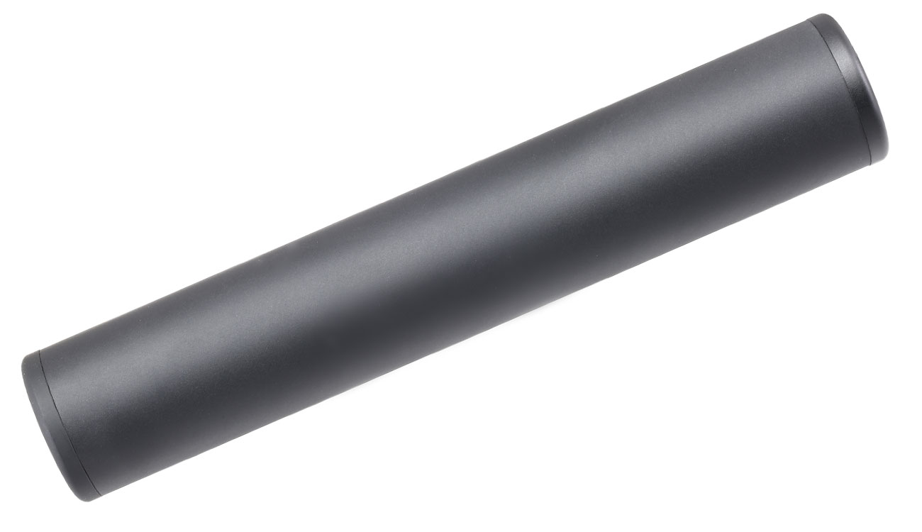 MET Aluminium Smooth Suppressor Silencer 190 x 35mm 14mm+ / 14mm- schwarz Bild 3