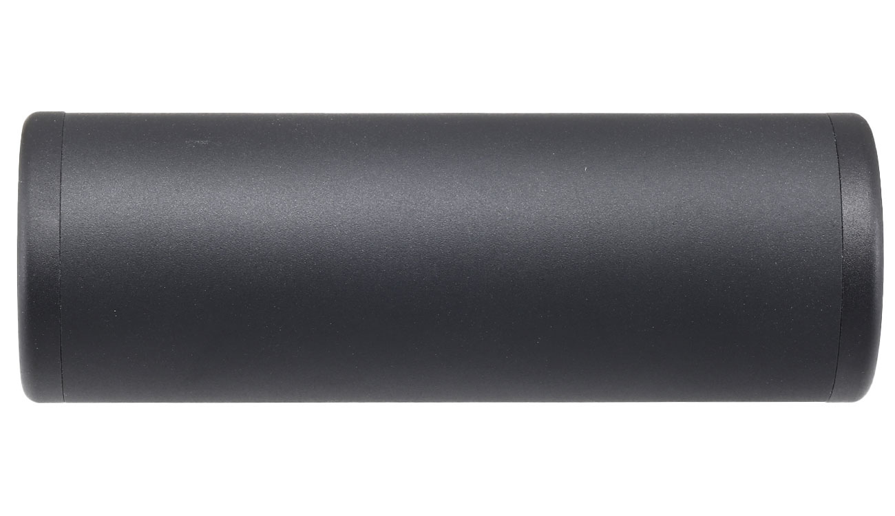 MET Aluminium Smooth Suppressor Silencer 100 x 35mm 14mm+ / 14mm- schwarz Bild 2