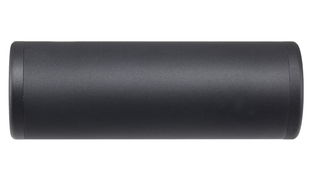 MET Aluminium Smooth Suppressor Silencer 100 x 35mm 14mm+ / 14mm- schwarz Bild 3