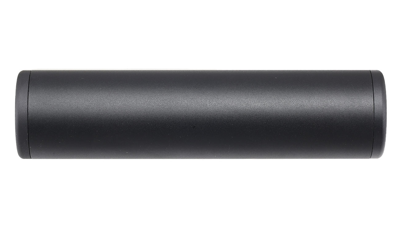 MET Aluminium Smooth Suppressor Silencer 130 x 32mm 14mm+ / 14mm- schwarz Bild 1