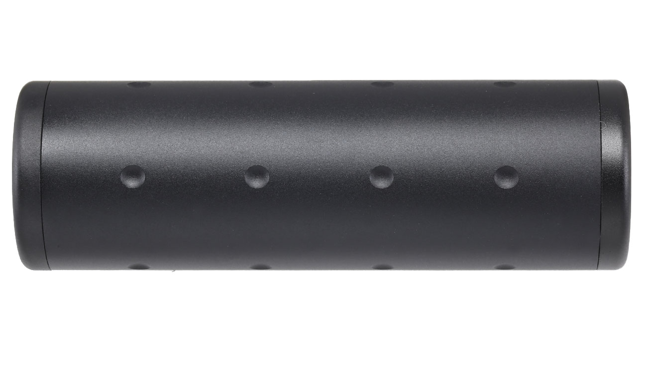 MET Aluminium Skull Suppressor Silencer 98 x 32mm 14mm+ / 14mm- schwarz Bild 1
