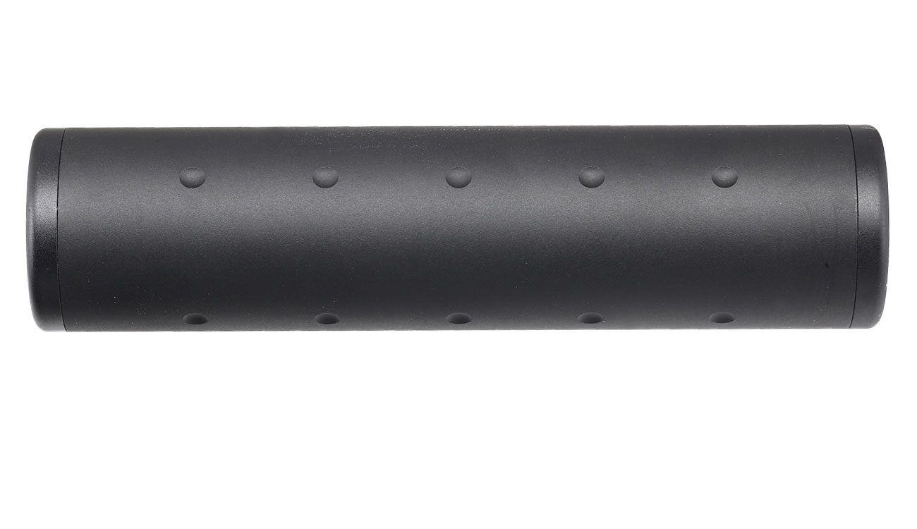 MET Aluminium Skull Suppressor Silencer 128 x 32mm 14mm+ / 14mm- schwarz Bild 1
