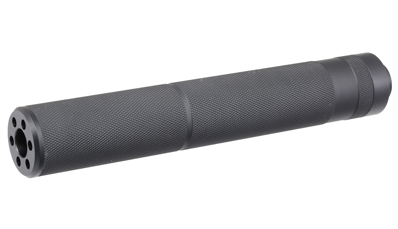 MET Aluminium Type-C Suppressor Silencer 195 x 31mm 14mm- schwarz