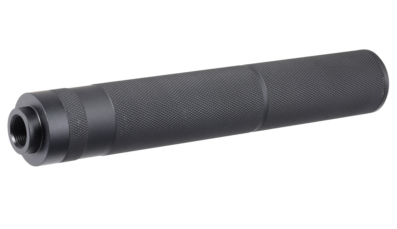 MET Aluminium Type-C Suppressor Silencer 195 x 31mm 14mm- schwarz Bild 1