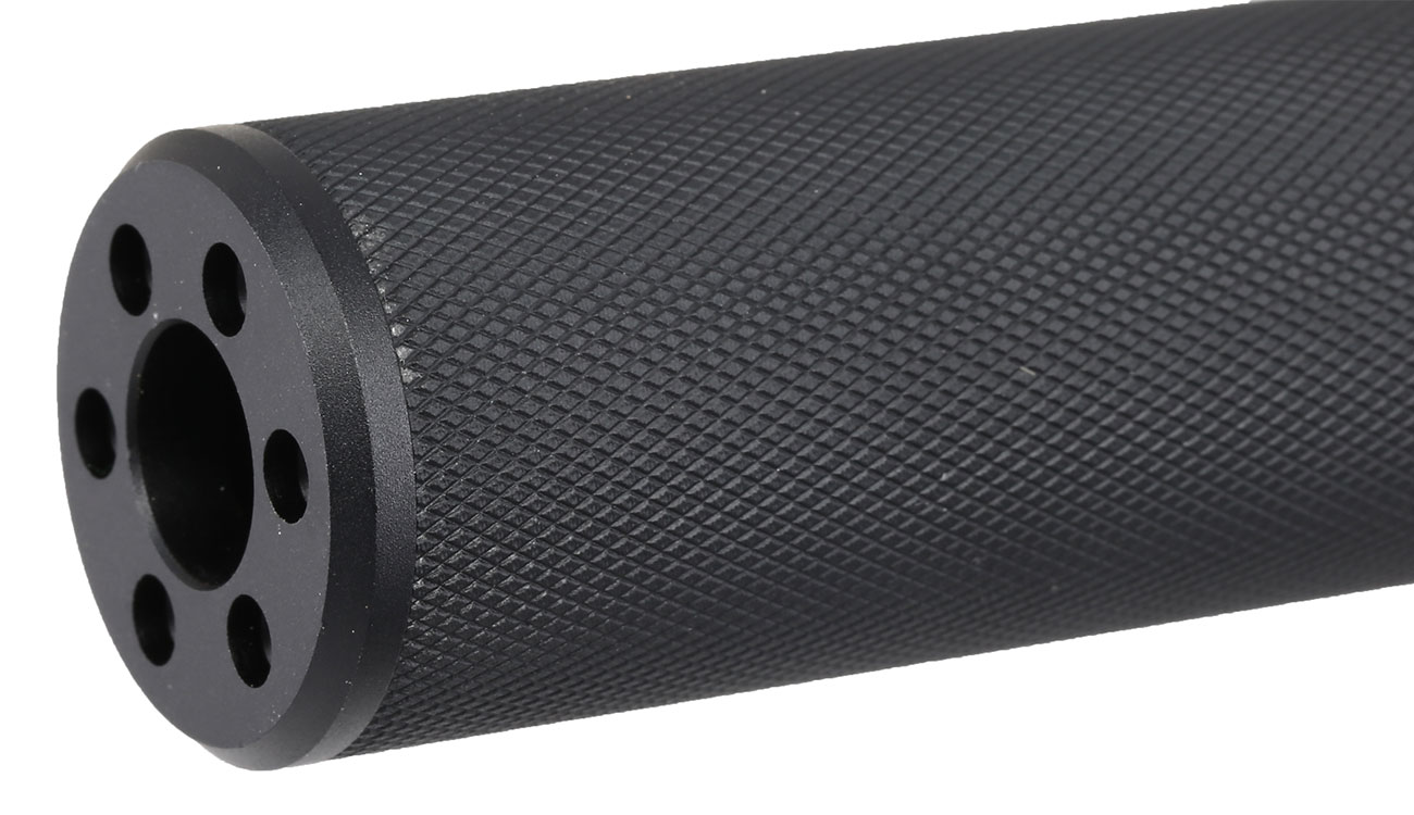 MET Aluminium Type-C Suppressor Silencer 195 x 31mm 14mm- schwarz Bild 1