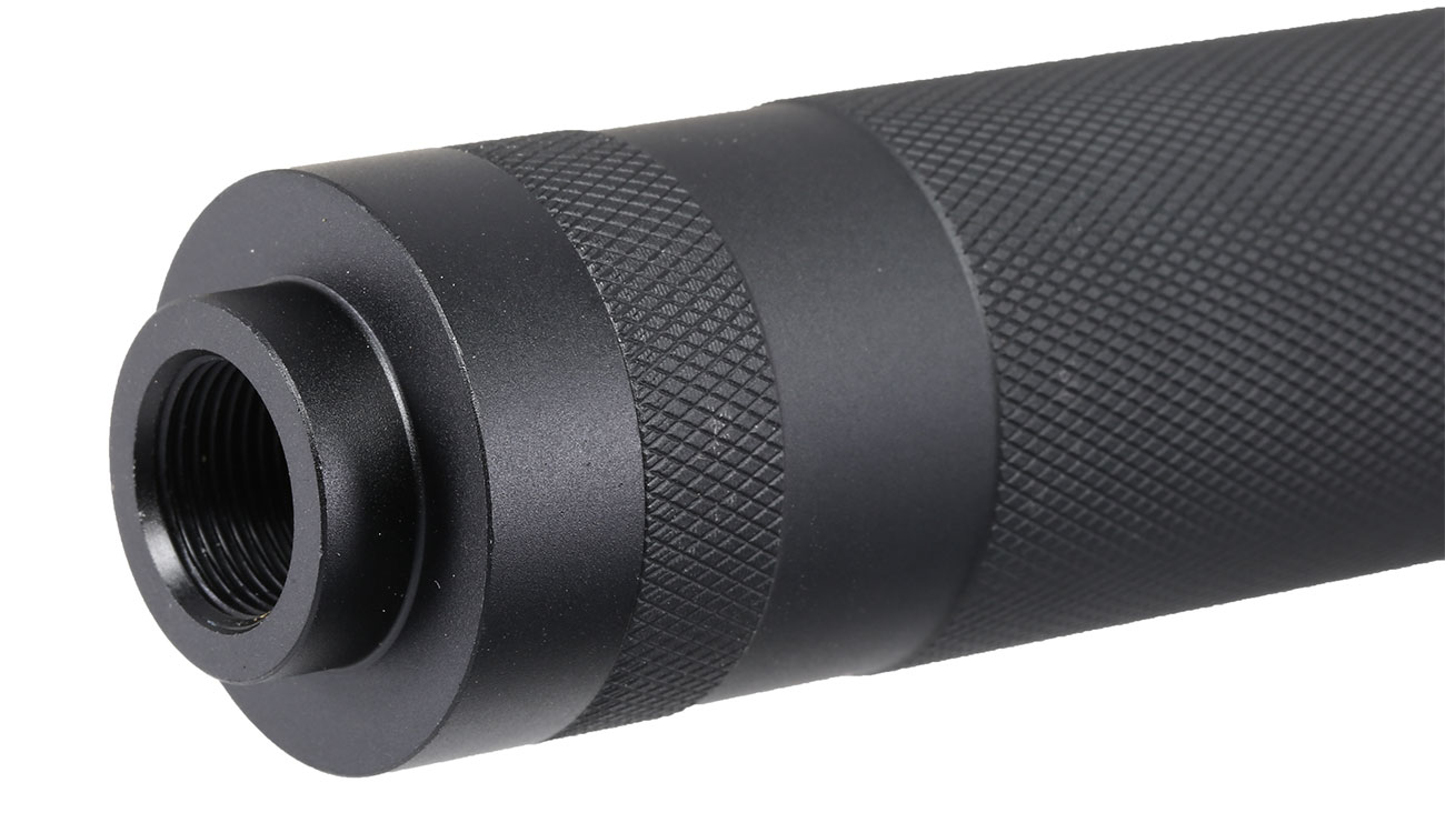 MET Aluminium Type-C Suppressor Silencer 195 x 31mm 14mm- schwarz Bild 1