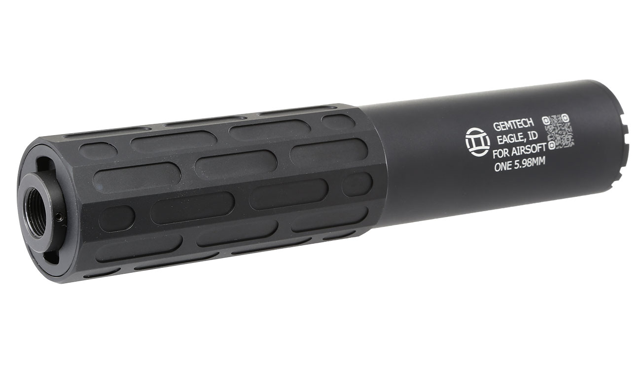 Acetech / EMG / Gemtech One Aluminium Silencer Tracer Unit inkl. Akku 14mm- schwarz Bild 1