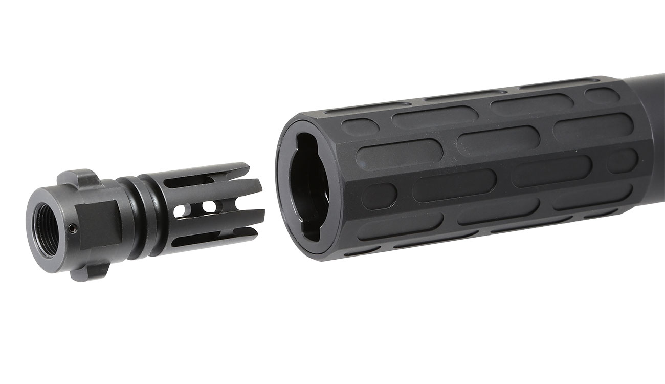 Acetech / EMG / Gemtech One Aluminium Silencer Tracer Unit inkl. Akku 14mm- schwarz Bild 1