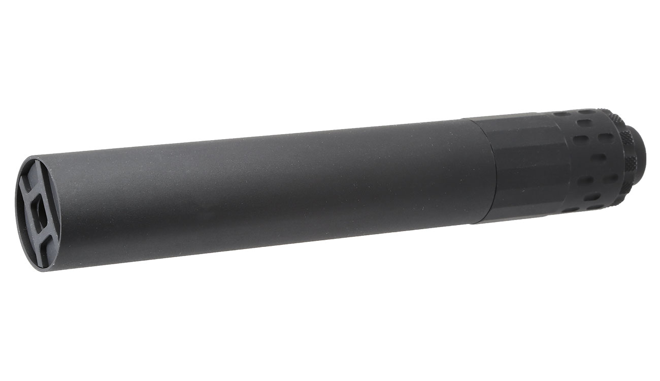 Acetech / EMG / Gemtech GM-9 Aluminium Silencer Tracer Unit inkl. Akku 14mm- schwarz