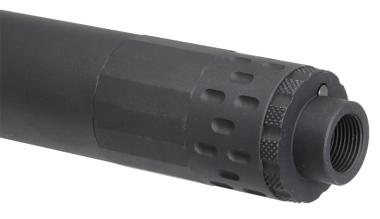 Acetech / EMG / Gemtech GM-9 Aluminium Silencer Tracer Unit inkl. Akku 14mm- schwarz Bild 1