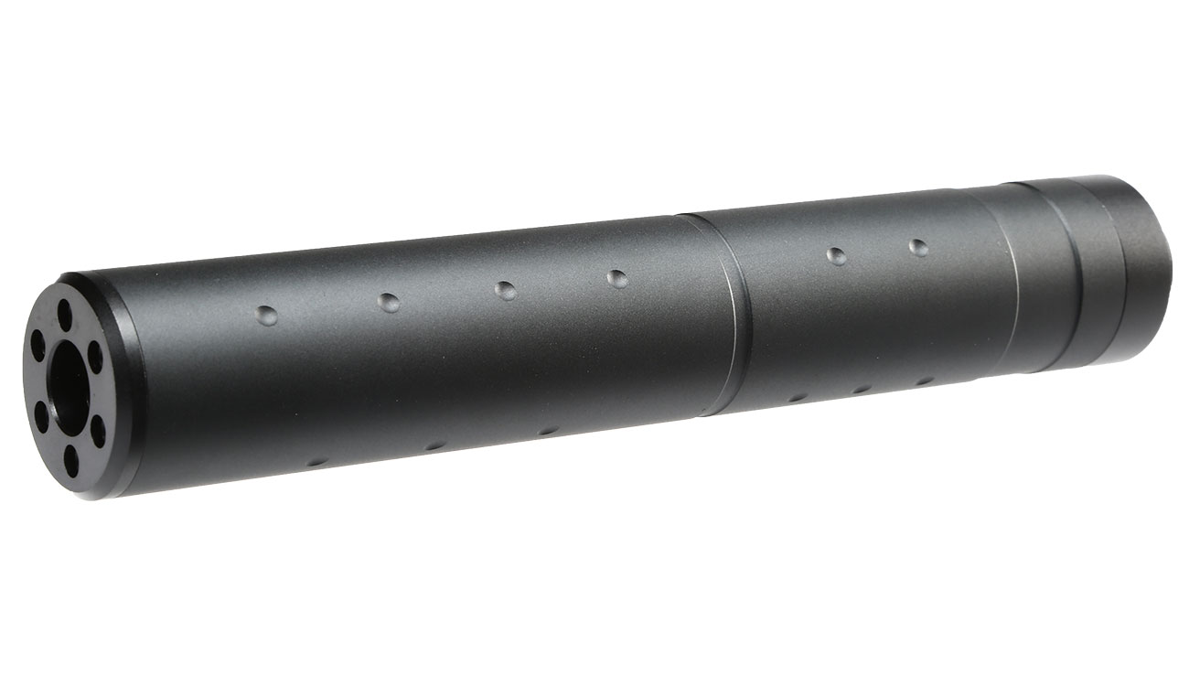 MET Aluminium Type-B Suppressor Silencer 195 x 31mm 14mm- schwarz