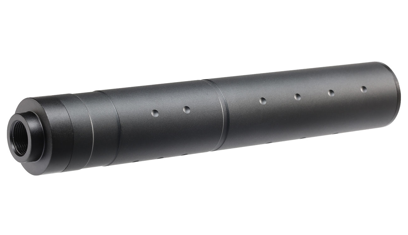 MET Aluminium Type-B Suppressor Silencer 195 x 31mm 14mm- schwarz Bild 1