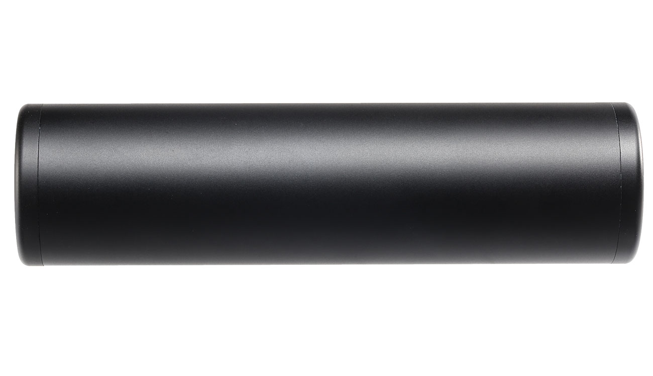 MET Aluminium Smooth Suppressor Silencer 130 x 35mm 14mm+ / 14mm- schwarz Bild 3