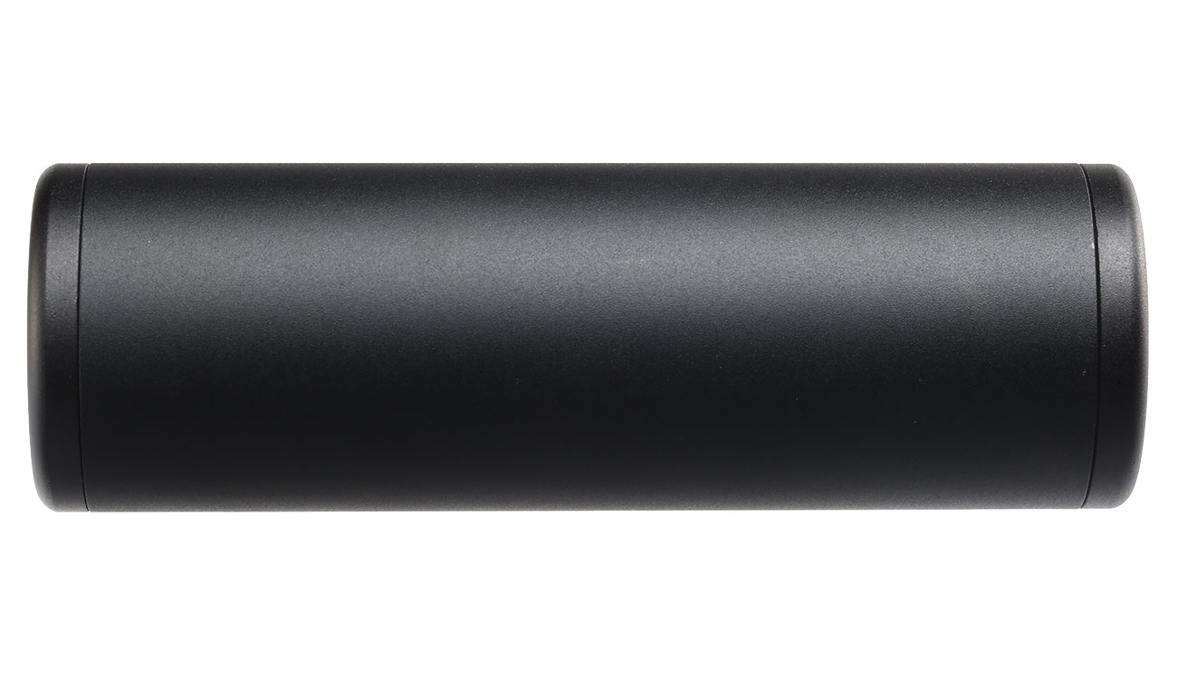 MET Aluminium Smooth Suppressor Silencer 100 x 32mm 14mm+ / 14mm- schwarz Bild 2