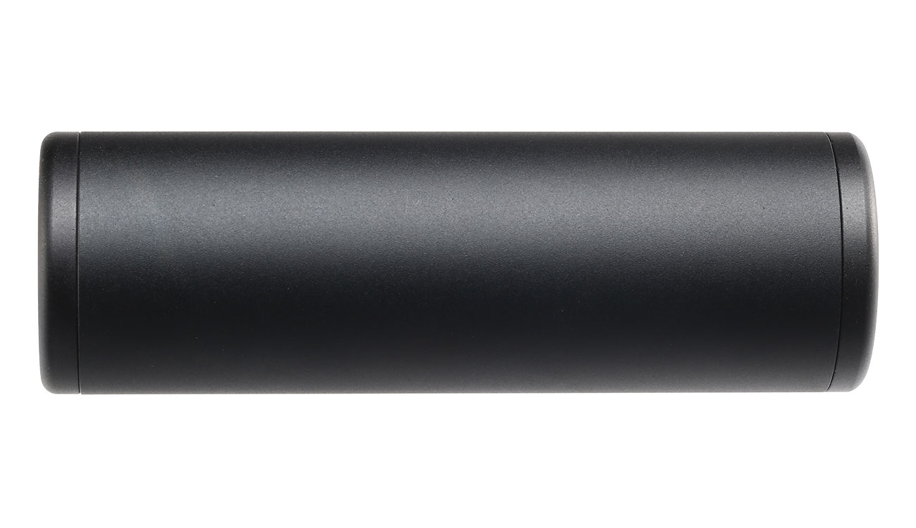 MET Aluminium Smooth Suppressor Silencer 100 x 32mm 14mm+ / 14mm- schwarz Bild 3