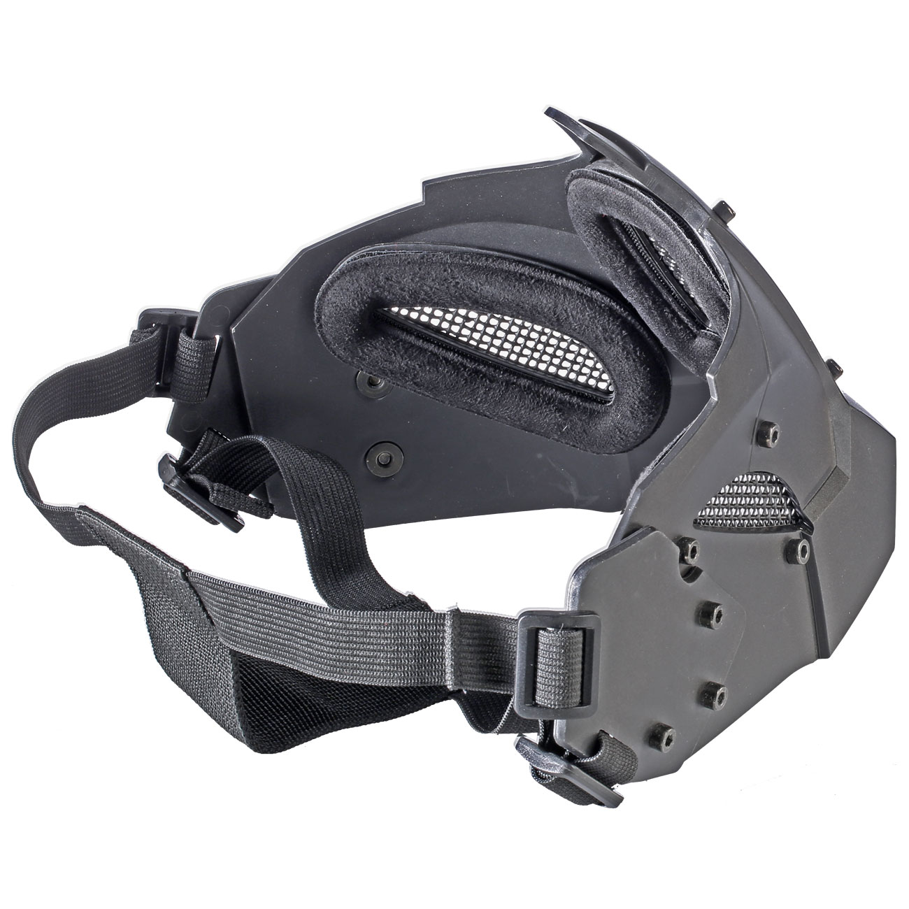 Evolution Airsoft Iron Maske mit Halterung fr / ohne FAST Helme schwarz Bild 1