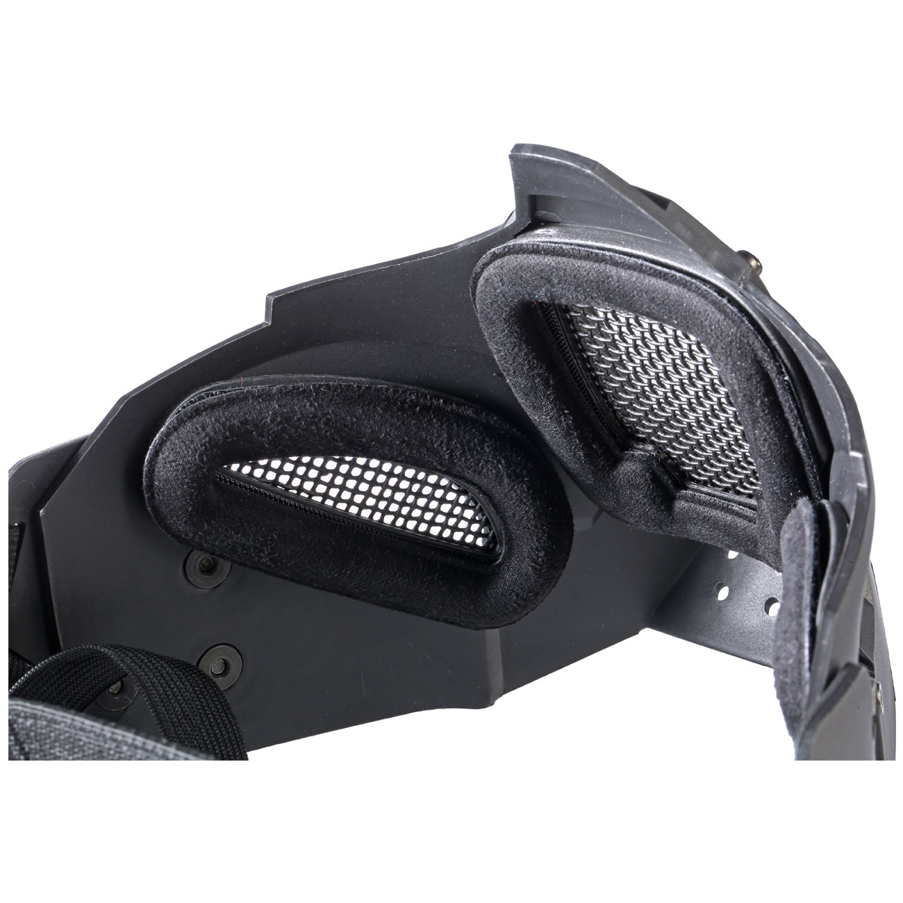 Evolution Airsoft Iron Maske mit Halterung fr / ohne FAST Helme schwarz Bild 1