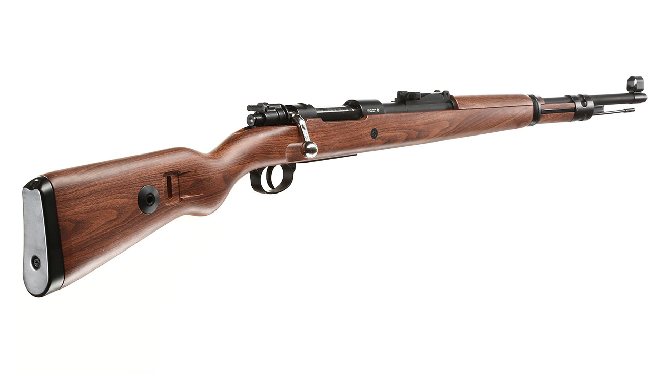 Double Bell Airsoft Karabiner 98K Bolt-Action Springer Gewehr mit Hlsenauswurf 6mm BB Holzoptik Bild 3