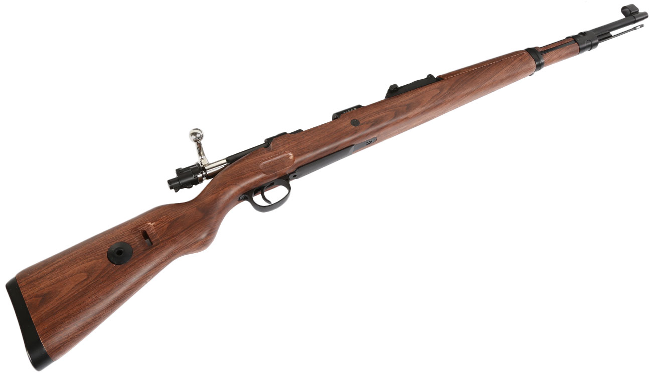 Double Bell Airsoft Karabiner 98K Bolt-Action Springer Gewehr mit Hlsenauswurf 6mm BB Holzoptik Bild 4