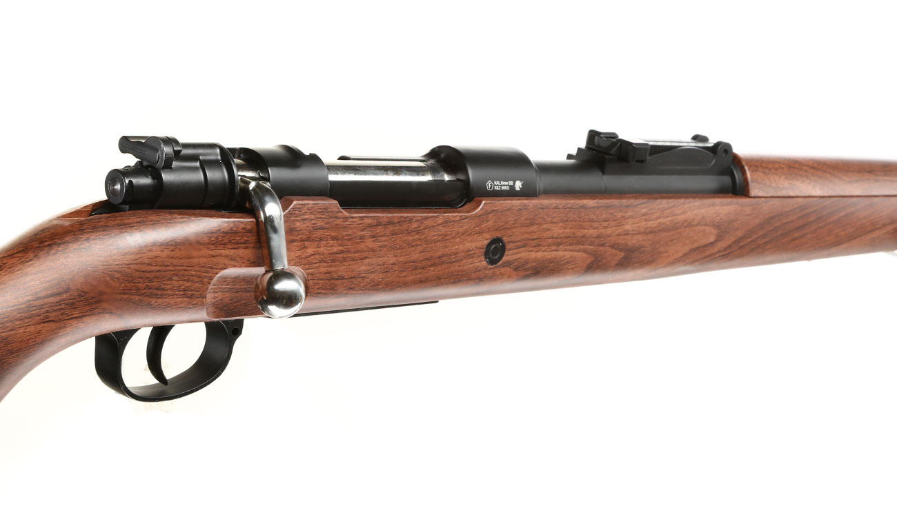 Double Bell Airsoft Karabiner 98K Bolt-Action Springer Gewehr mit Hlsenauswurf 6mm BB Holzoptik Bild 8