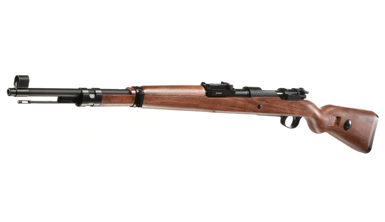 Double Bell Airsoft Karabiner 98K Gas Bolt-Action Gewehr mit Hlsenauswurf 6mm BB Holzoptik