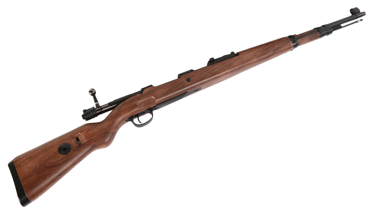 Double Bell Airsoft Karabiner 98K Gas Bolt-Action Gewehr mit Hlsenauswurf 6mm BB Holzoptik Bild 4