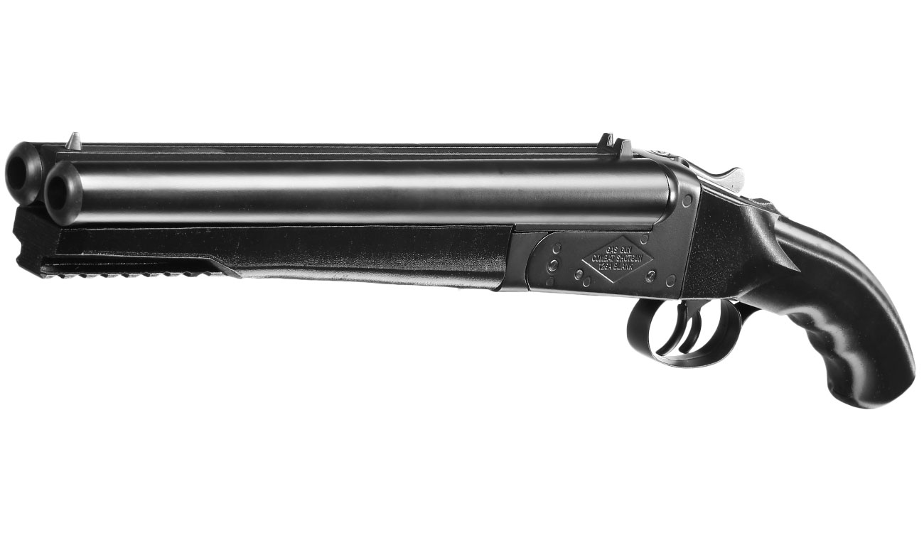 Haw San FS-0521 Tactical Double Barrel Vollmetall Gas Shotgun 6mm BB schwarz