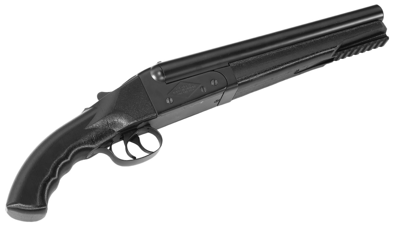 Haw San FS-0521 Tactical Double Barrel Vollmetall Gas Shotgun 6mm BB schwarz Bild 5