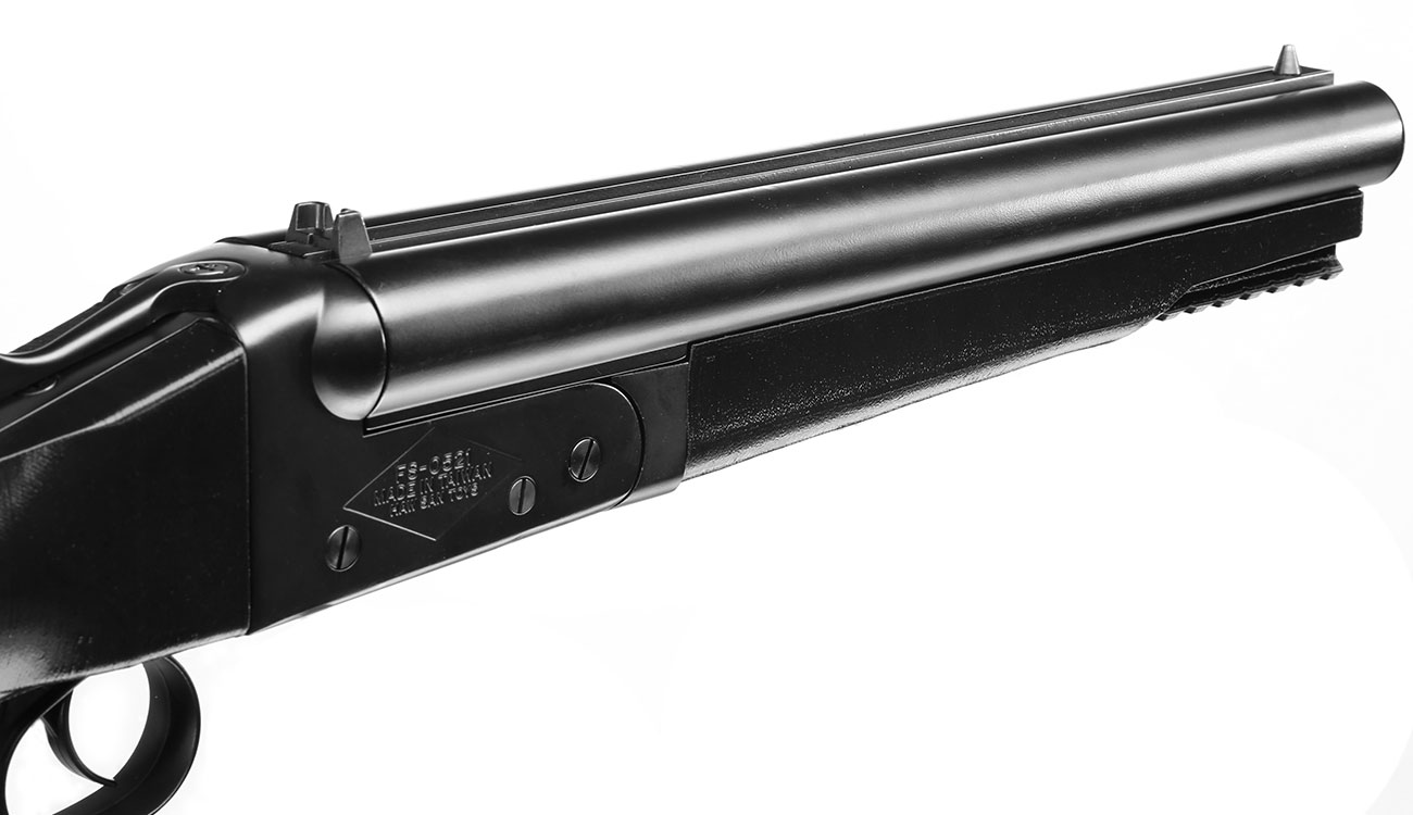 Haw San FS-0521 Tactical Double Barrel Vollmetall Gas Shotgun 6mm BB schwarz Bild 9