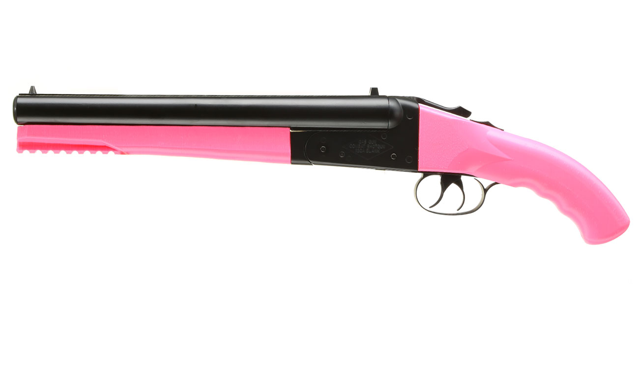 Haw San Fs 0521 Tactical Double Barrel Vollmetall Gas Shotgun 6mm Bb Pink Kotte Zeller