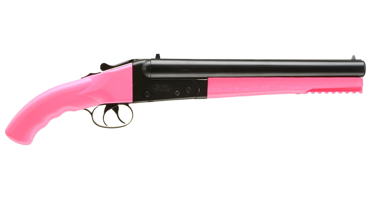 Haw San Fs 0521 Tactical Double Barrel Vollmetall Gas Shotgun 6mm Bb Pink Kotte Zeller