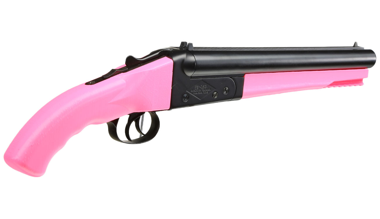 Haw San Fs 0521 Tactical Double Barrel Vollmetall Gas Shotgun 6mm Bb Pink Kotte Zeller