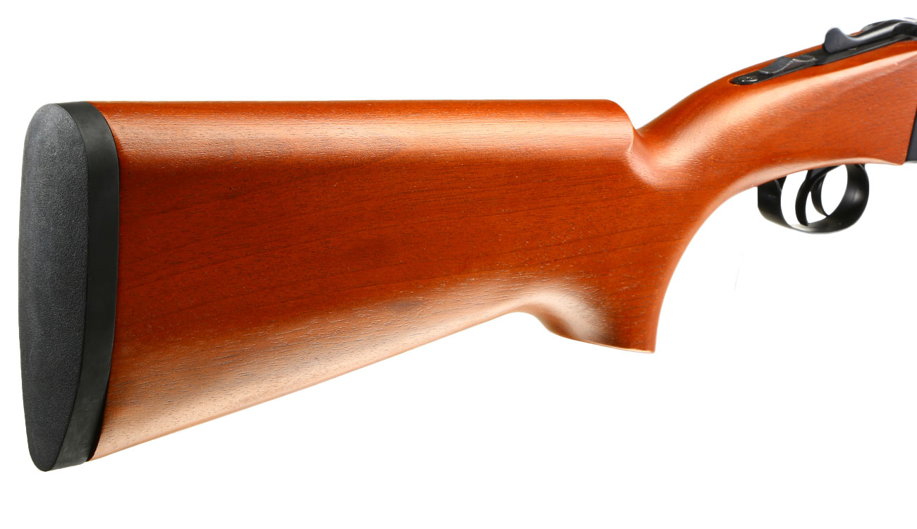 Haw San FS-0521 Full Size Long Double Barrel Vollmetall Gas Shotgun 6mm BB Echtholz-Version Bild 10
