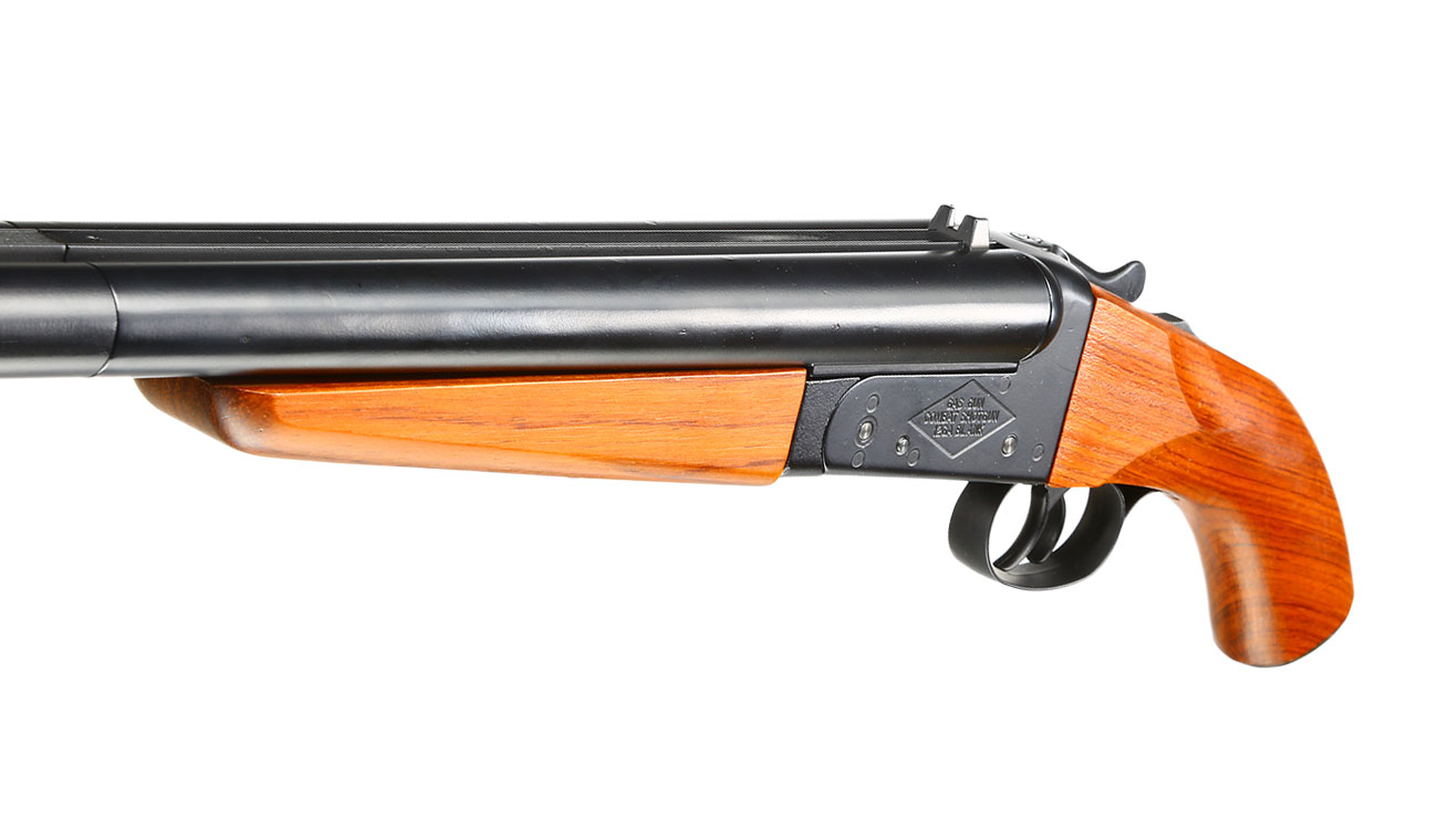 Haw San FS-0521 Long Double Barrel Vollmetall Gas Shotgun 6mm BB Echtholz-Version Bild 8