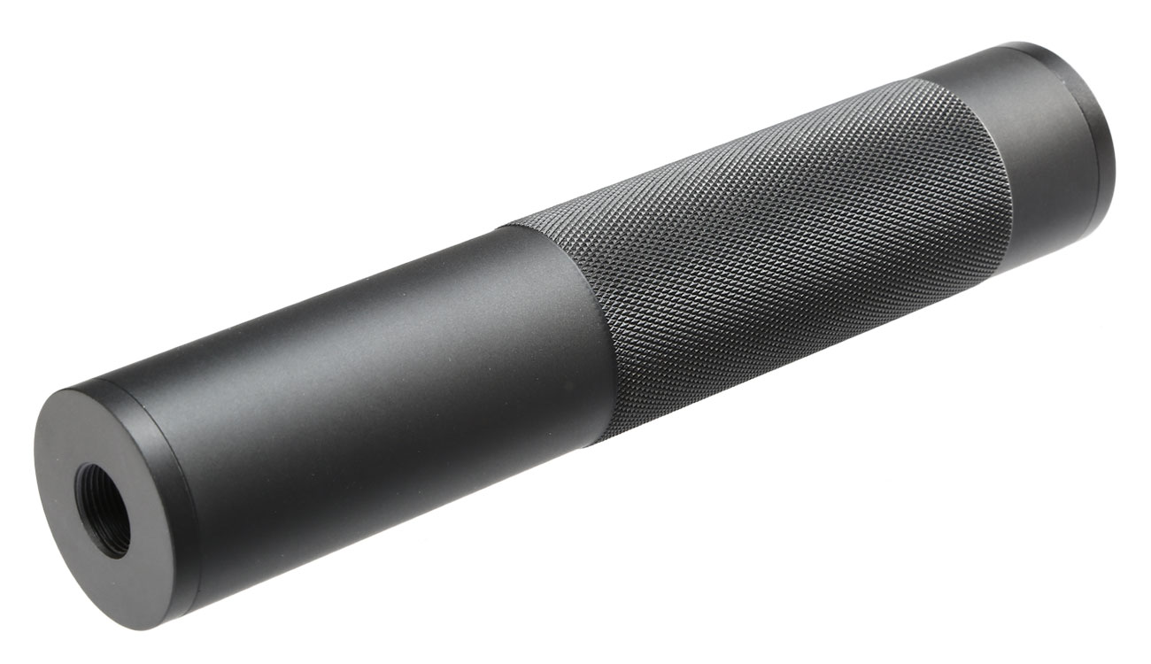 MET Aluminium Nato 5.56 Style Suppressor Silencer 189 x 36mm 14mm+ / 14mm- schwarz