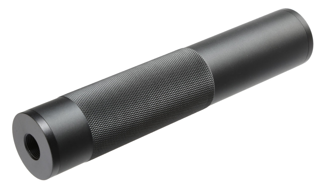 MET Aluminium Nato 5.56 Style Suppressor Silencer 189 x 36mm 14mm+ / 14mm- schwarz Bild 1