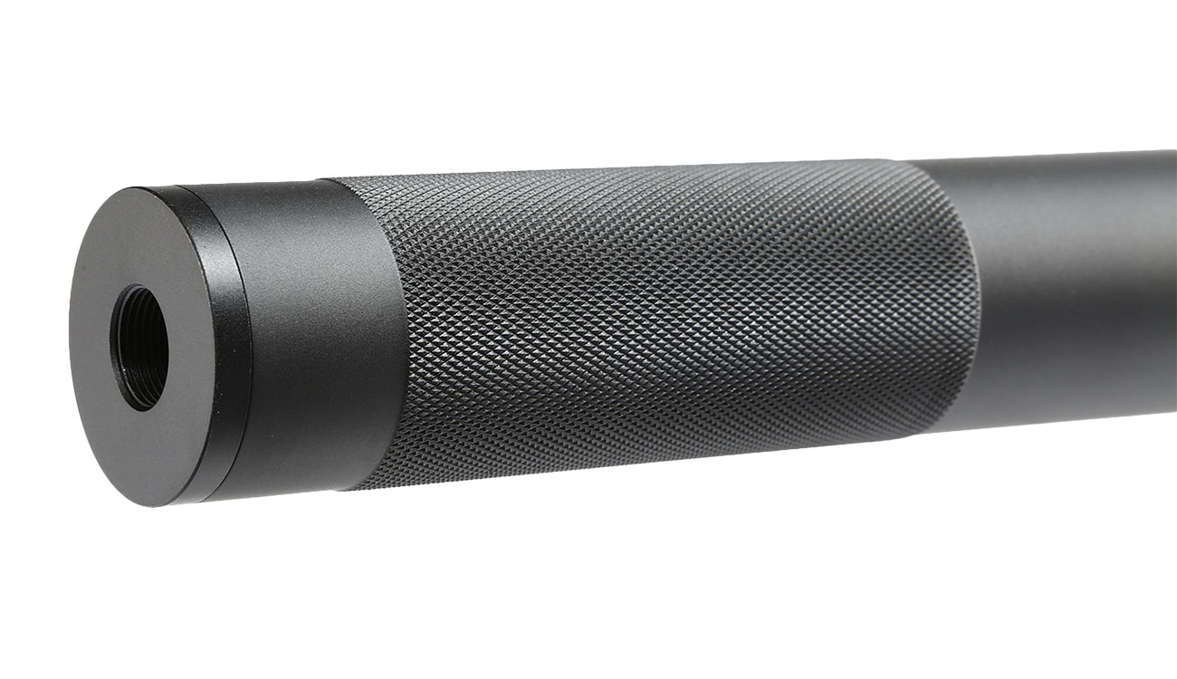 MET Aluminium Nato 5.56 Style Suppressor Silencer 189 x 36mm 14mm+ / 14mm- schwarz Bild 5