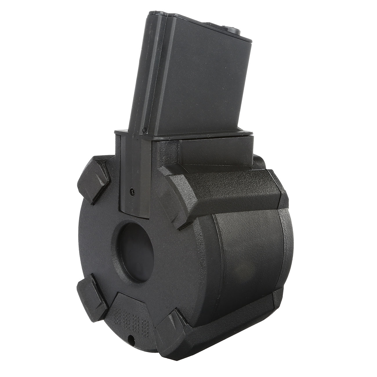 Evolution M4 / M16 AutoDrum Trommelmagazin 1200 Schuss schwarz Sound