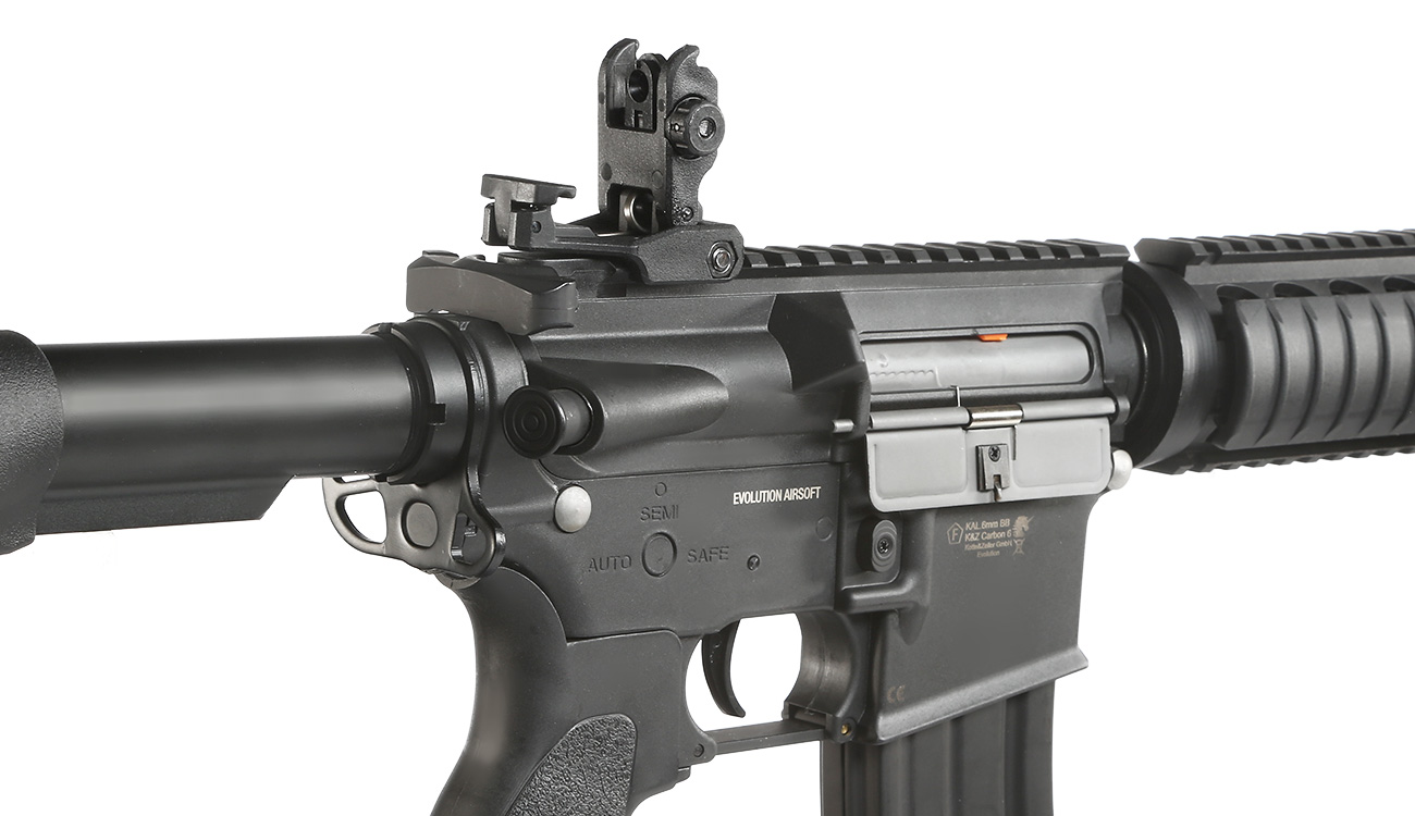 Evolution Airsoft Recon S Sopmod Carbontech SAEG 6mm BB schwarz