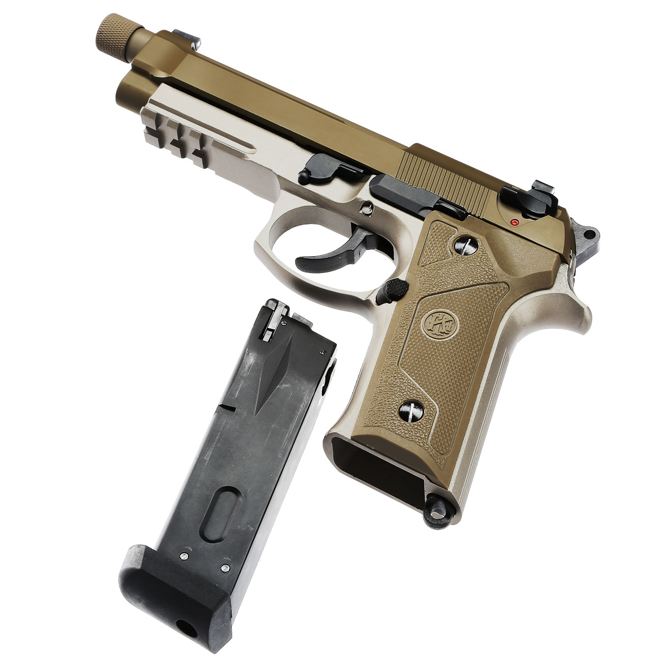 KLI M92A3 Vollmetall GBB 6mm BB Desert Tan Bild 6