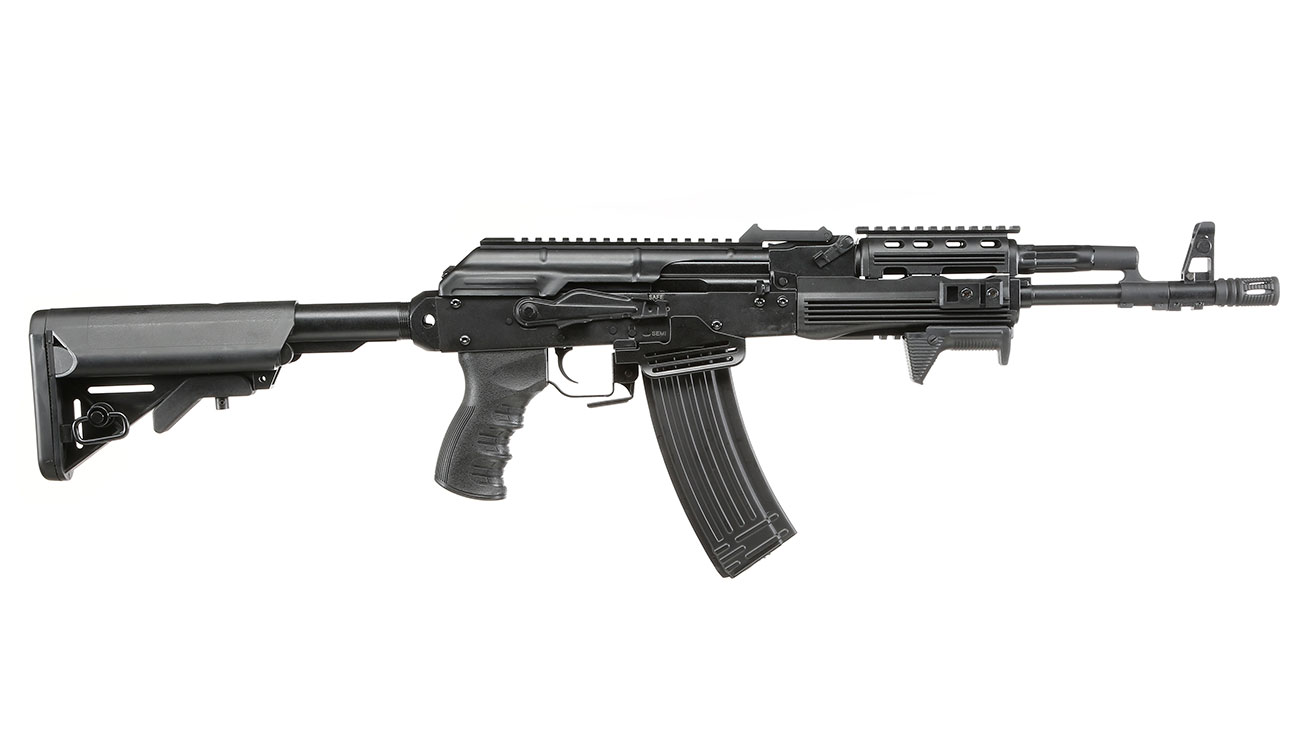 APS AK-74 PMC Tactical Vollmetall BlowBack S-AEG 6mm BB schwarz Bild 2