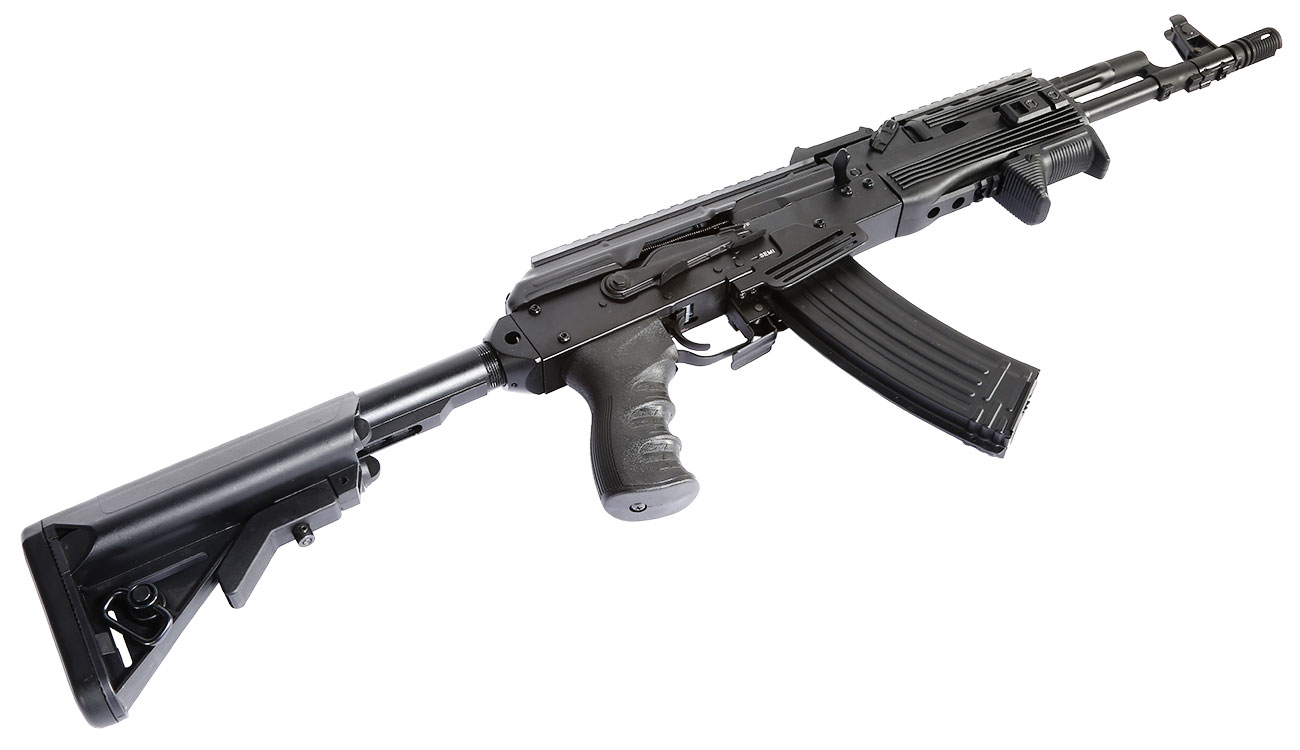 APS AK-74 PMC Tactical Vollmetall BlowBack S-AEG 6mm BB schwarz Bild 5