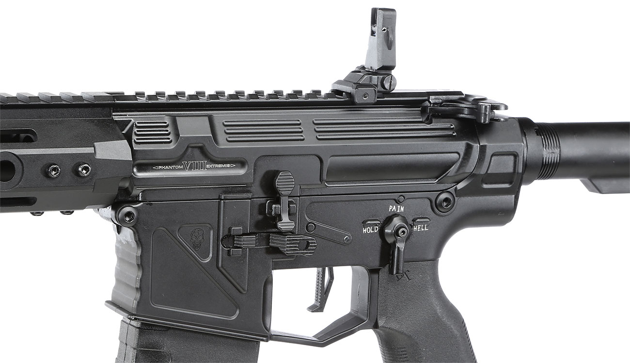 APS Phantom Extremis Rifle MK8 eSilver Edge SDU-MosFet 2.0 Vollmetall S-AEG 6mm BB schwarz Bild 7