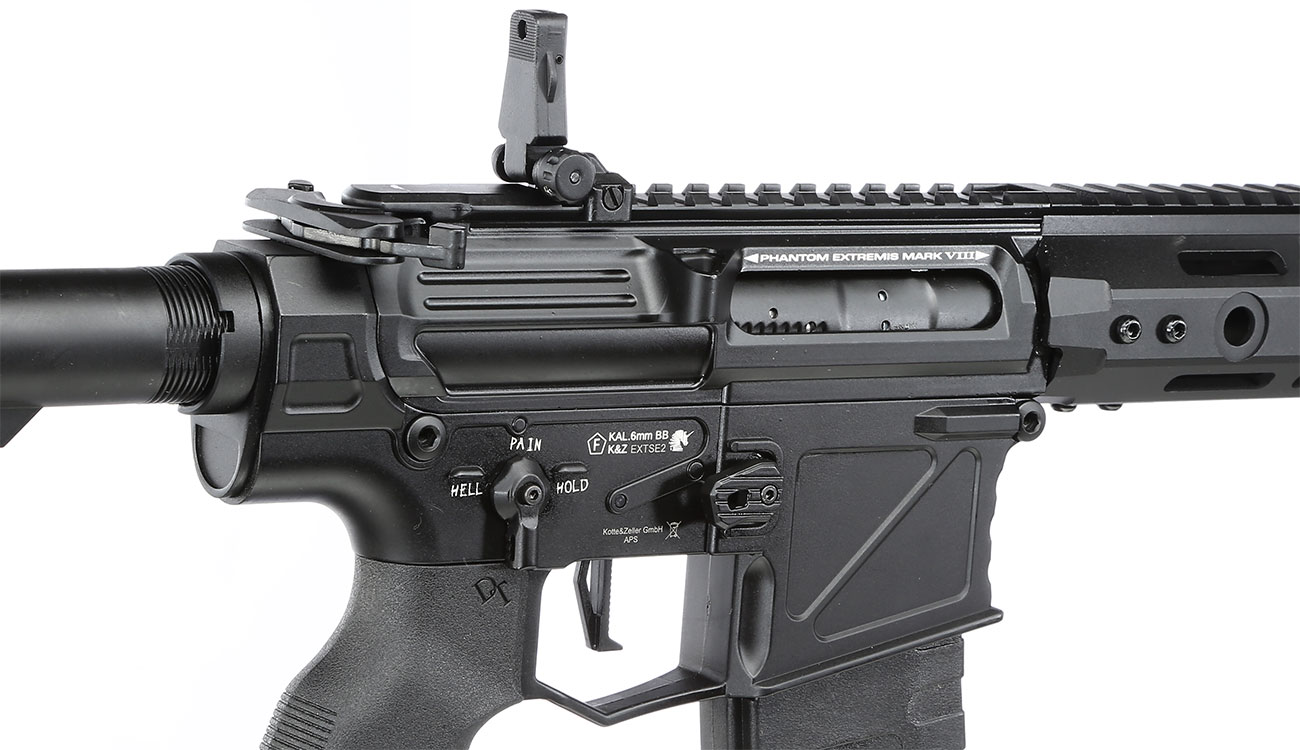 APS Phantom Extremis Rifle MK8 eSilver Edge SDU-MosFet Vollmetall S-AEG 6mm BB schwarz Bild 8